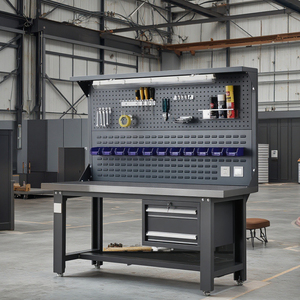 Công nghiệp-lớp Heavy Duty thép không gỉ hội thảo bàn làm việc tùy chỉnh OEM nhà để xe bàn làm việc cho sử dụng nhà công cụ Tủ lưu trữ - Product Image 3