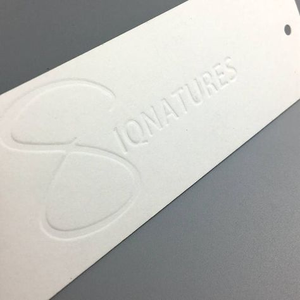 Fashion New Design Embossed Special Gift String Pvc Hangtags Custom logo Shoes Garment Labels hang <b>Tag</b> - Product Image 2