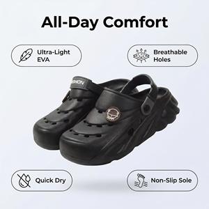 รองเท้าแตะรัดส้นแบบมีรูระบายอากาศสำหรับผู้ชาย ยี่ห้อ Yearning ผลิตจากวัสดุ EVA กันน้ำ ระบายอากาศได้ดี น้ำหนักเบา แห้งเร็ว กันลื่น เป็นมิตรต่อสิ่งแวดล้อม - Product Image 6