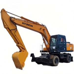 Excavadora de Ruedas Usada Hyundai 210w-7 Original Coreana de Segunda Mano, Máquina Hyundai 21t 210w-7 en Venta - Product Image 1