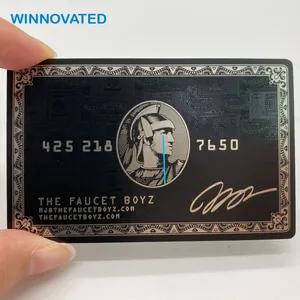 High Quality Personalized Black Metal Card Amex