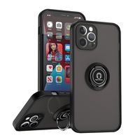 Para Nokia X100 G400 G22 C12 C22 C32 4G Custom PC Tpu Metal Magnetic Finger Ring Holder Matte Phone Case