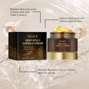 Crema Facial Hidratante con Cápsulas de Vitamina C <span class=keywords><strong>EELHOE</strong></span>, Crema Facial Nutritiva e Iluminadora, 50g - Product Image 4