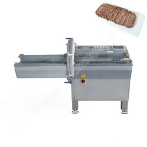 Somon kesme endüstriyel pastırma profesyonel dondurulmuş et dilimleme makinesi