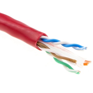 <span class=keywords><strong>CAT6A</strong></span> U/UTP 23AWG 0,57mm <span class=keywords><strong>Cable</strong></span> <span class=keywords><strong>de</strong></span> chaqueta <span class=keywords><strong>de</strong></span> PVC rojo para transmisión <span class=keywords><strong>de</strong></span> datos <span class=keywords><strong>de</strong></span> 10Gbps - Product Image 5