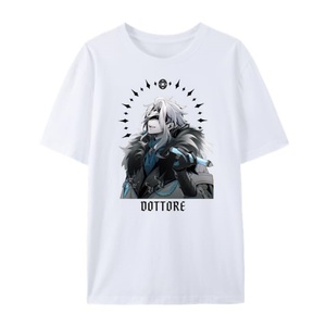 T-shirt décontracté unisexe pour homme, coupe régulière, en coton tricoté imprimé, personnalisé pour la série Eleven Fatui Harbingers, respirant - Product Image 4