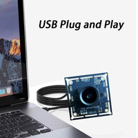 1080P 2MP COMS USB HD Starlight Caméra Module Grand Angle Sans Distorsion Objectif Webcam pour Windows Android Raspberry Pi Liunx