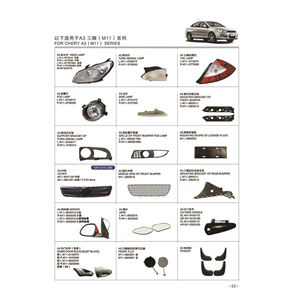 Para Chery A3 M11 M12 repuestos faro delantero farol delantero faro posterior faro trasero guardachoque delantero - Product Image 2