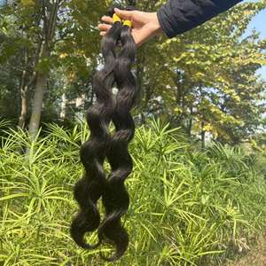 Proveedor de Cabello Virgen al por Mayor, Cabello Humano Sin Procesar de Grado 12A, Extensiones de Cabello Indio Crudo de Alta Calidad con Cutícula Alineada - Product Image 1