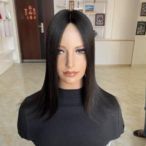 Extensiones de cabello con clip de color natural, nudos invisibles, base de seda atada a mano de 6x6.5 con línea de cabello de encaje, topper de cabello humano sin procesar. - Product Image 4