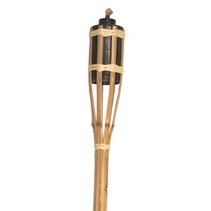 Tropical Decor Luau Party Garden Light Outdoor Lamp <strong>Tiki</strong> <strong>Bamboo</strong> <strong>Torch</strong> - Product Image 4