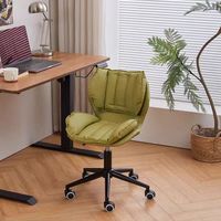 Chaise de bureau pour ordinateur, chaise de bureau à domicile, chaise de salon, chaise en cuir confortable, dossier solide, chaise pivotante réglable