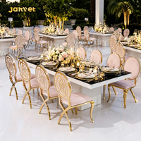 Tables d'événements pour salles de banquet de luxe, chaises et tables de mariage