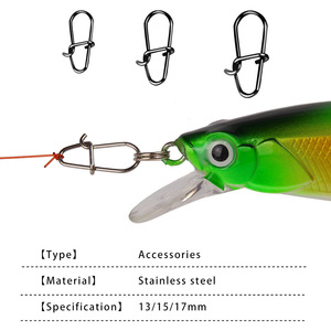 Luya Grand mousqueton pivotant renforcé avec connecteur d'appât, accessoires et équipements de pêche - Product Image 4