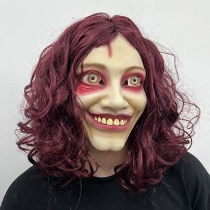 Evil <span class=keywords><strong>Dead</strong></span> Rise Mask Máscaras de Halloween con el pelo Látex Decoraciones para fiestas de Halloween Cosplay Accesorios para disfraces - Product Image 2