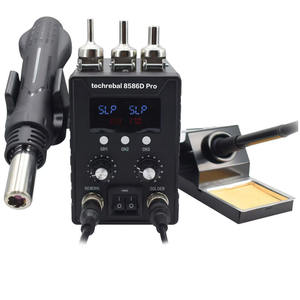 8586D Pro 2 en 1 Station de soudage ESD 700W Station de soudage de reprise SMD Pistolet à air chaud Outils de réparation de soudage <span class=keywords><strong>Fer</strong></span> à <span class=keywords><strong>souder</strong></span> - Product Image 3