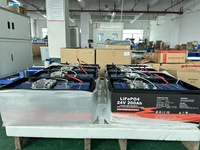 Batería de Litio Solar Portátil LiFePO4 12V 24V 48V 50-600Ah para Uso Fuera de la Red, IP65 Impermeable, para Uso Doméstico 1-10kW, Disponible en EE. UU. y la UE