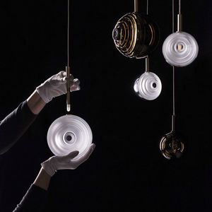 Lustre en <span class=keywords><strong>verre</strong></span> de Murano au design nordique moderne pour salon, <span class=keywords><strong>suspension</strong></span> décorative de petite taille pour mariages - Product Image 6