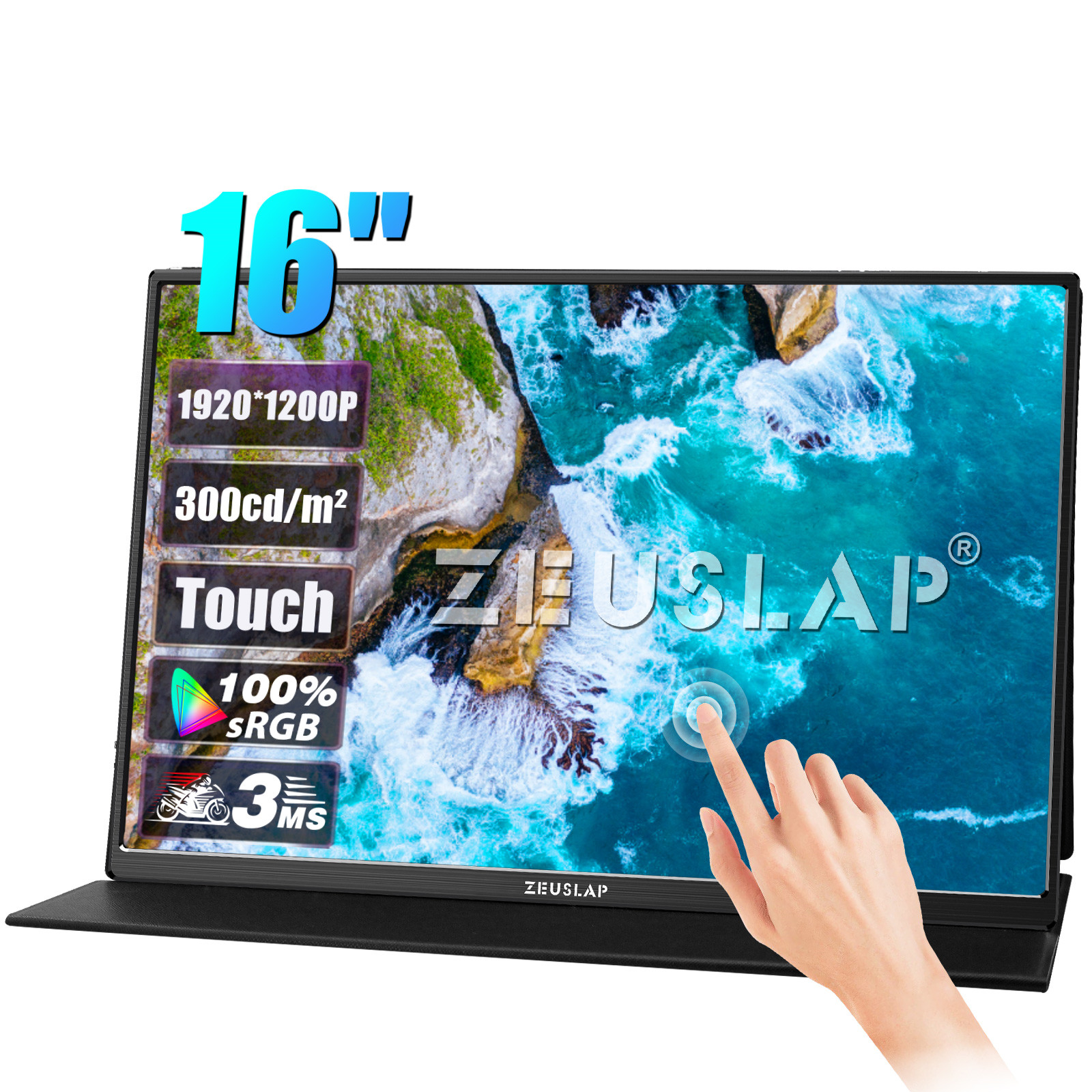 ZEUSLAP P16T 1920*1200P IPSモニター 【公式通販】