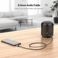 Câble audio stéréo TRS 3,5 mm tressé en nylon doré, 4 conducteurs, qualité Hi-Fi, en vrac