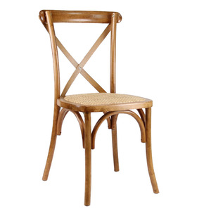 Silla de Comedor de Madera para Restaurante, Apilable, con Respaldo Cruzado, Venta al Por Mayor de Fábrica - Product Image 4