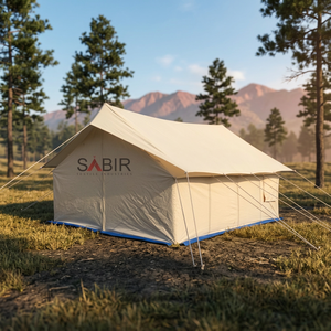 Carpa de Lona de Alta Calidad para Refugiados en Casos de Desastre, Triple, para las Cuatro Estaciones, Tamaño Personalizado 3mx4m, Estilo de Doble Techo, Impermeable, Familiar - Product Image 1