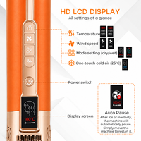 Lisseur de cheveux le plus vendu 2 en 1, lisseur pour cheveux humides et secs, ions négatifs, séchage rapide avec écran LCD
