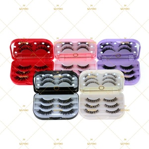 เคสกระจกใส่ขนตามิงค์10D,พร้อมไฟ LED กล่องบรรจุภัณฑ์ถาด3คู่1คู่กล่องใส่ขนตาส่งจากโรงงาน - Product Image 2