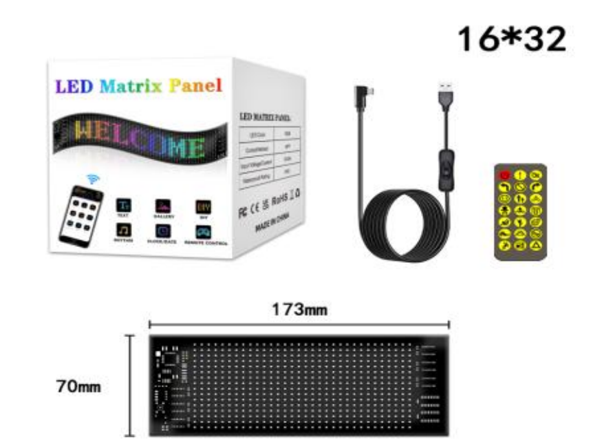 Size: 173 * 70 mm.