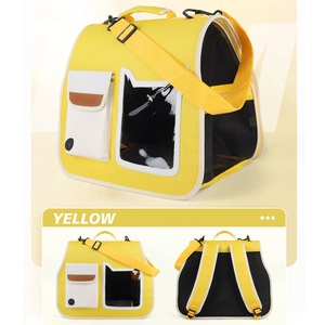 Étui de transport souple pour chat et <span class=keywords><strong>chien</strong></span>, approuvé par les compagnies aériennes, avec fermeture à glissière, sac pliable pour chat - Product Image 5