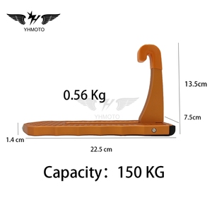 Martillo de seguridad 2 en 1 plegable de 22,5 cm, interruptor de ventana de coche, puerta para coche, pedal de paso de puerta - Product Image 6