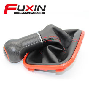 Pomo de palanca de cambios de cuero Fuxin de 5 y 6 velocidades para Volkswagen Golf 4, diseño ergonómico - Product Image 3