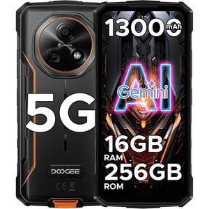 Doogee Fire 7 5G โทรศัพท์มือถือที่ทนทาน RAM 16GB ROM 256GB AI Gemini แบตเตอรี่ 13000mAh หน้าจอ 6.6 นิ้ว Android 15 ปลดล็อคแล้ว - Product Image 1