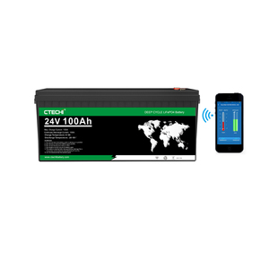 8000 chu kỳ M8 thiết bị đầu cuối <span class=keywords><strong>Lithium</strong></span> <span class=keywords><strong>Ion</strong></span> 18650 pin năng lượng mặt trời Pin 24V LiFePO4 100Ah - Product Image 6
