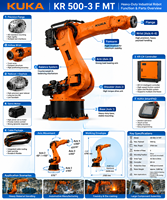 Robot industriel KUKA KR500-3F-MT à 6 axes, charge utile de 500 kg, portée de 2825 mm pour l'assemblage et le soudage