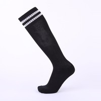 Chaussettes de football longues à rayures pour la course à pied et le cyclisme, de haute qualité, à prix abordable, directement de l'usine