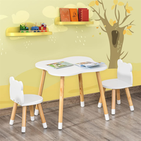 Ensemble table et chaises en bois pour enfants à prix abordable, table d'activités en bois pour enfants pour salle de jeux