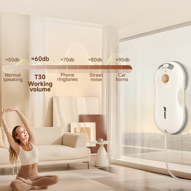 Smart Window Cleaning Robot Electric Glass Cleaner for Household Windows with Automatic Water Spray Brushless Motor