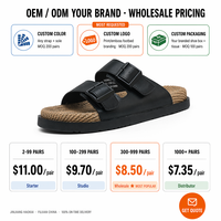 Sandalias de Verano para Hombre 2026, Diseño Personalizado OEM, Punta Redonda, Estilo Casual para Uso Diario, Playa y Aire Libre, Fabricadas en China