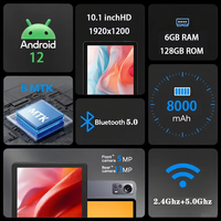Tablet Android X12 de 10 Pulgadas, Pantalla HD IPS de 1920x1200, Doble SIM, GPS, Wi-Fi, 4G, MTK, 12GB, Nueva Pantalla Táctil de Vidrio Templado, Auriculares, Lápiz