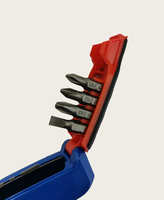 Coupeur de boîte à changement rapide Peaktop, avec 2 lames supplémentaires et 4 embouts de tournevis inclus, couteau utilitaire pliant 7 en 1