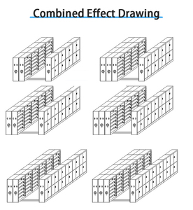 Thông Minh Hiện Đại Di Động Lưu Trữ Tài Liệu Tủ Có Thể Điều Chỉnh Thép Kệ Sách Hệ Thống Nhỏ Gọn Kệ Cho Các Trường Học Bệnh Viện - Product Image 5