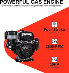<span class=keywords><strong>Broyeur</strong></span> de branches d'arbres industriel à essence AOYU CE 15hp 420CC, moteur 4 temps, démarrage électrique - Product Image 3