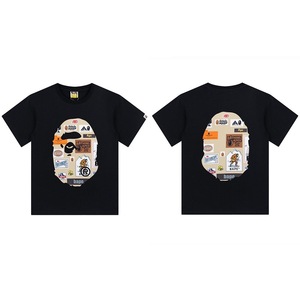T-shirt à manches courtes <span class=keywords><strong>BAPE</strong></span> tête d'éléphant requin 260g, modèle lourd, tendance, pour le commerce de gros et l'exportation 1 - Product Image 6