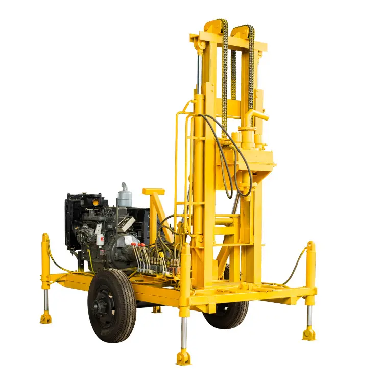 Hot Selling Water Well Drilling Equipment / Small Portable Borehole Drill Machines Hydraulic Water Well Drilling Rig