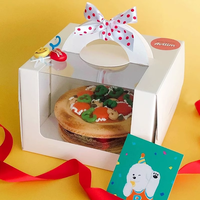 Offre Spéciale 4 pouces/6 pouces/8 pouces boîte d'emballage de cuisson boîte de Mousse Portable Dessert gâteau boîte boîte d'emballage de gâteau au fromage