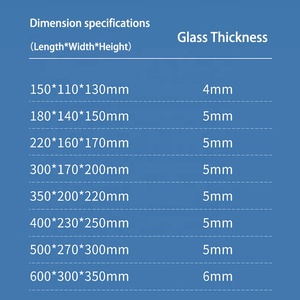 Filtre pour aquarium écologique en <span class=keywords><strong>verre</strong></span> de 120 L avec éclairage LED pour aquarium, forme rectangulaire, utilisation sur le bureau - Product Image 6