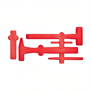 Ensemble d'éponges de maquillage 519 M 382FAV, applicateur en mousse rouge pour le mélange du fond de teint - Product Image 2