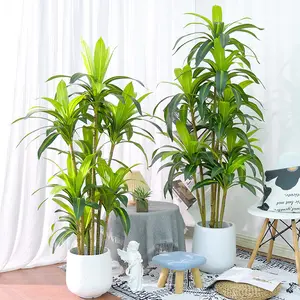 Vente en gros Grande plante de simulation nordique Brésil Bois Vert Bonsaï Décoration de sol intérieur Paysage Matière plastique