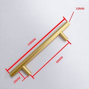 Kitchen Cabinet Dresser Drawer <strong>Door</strong> Handles 96mm Aluminum Alloy T-Bar Pulls Durable Warehouse Dining School Bedroom Hotel - Product Image 4